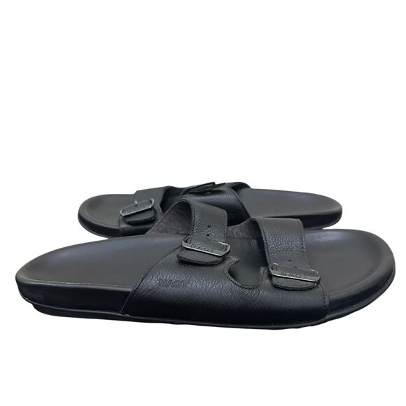 NAOT Mens  Santo Soft BLACK Leather Sandal Slides sz. 44 EU/11 US NICE main image 6